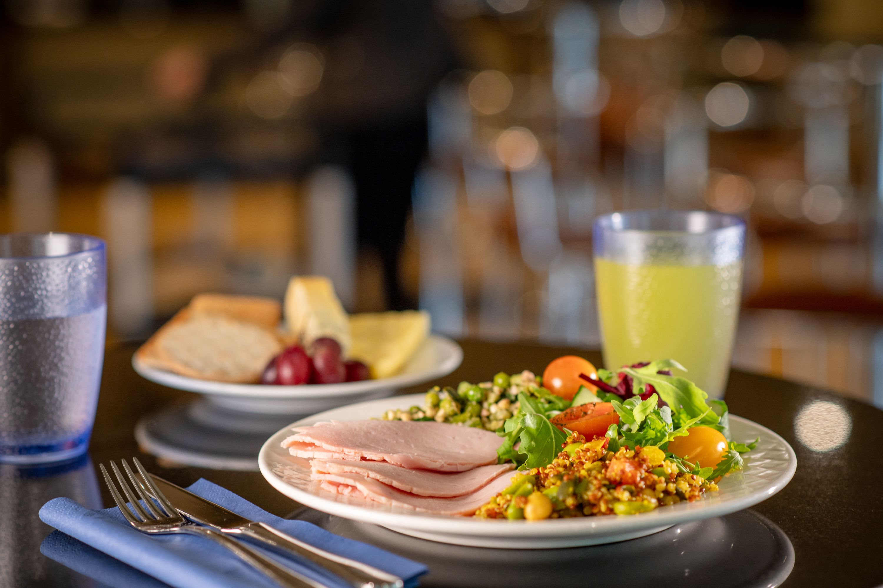 a buffet style business lunch